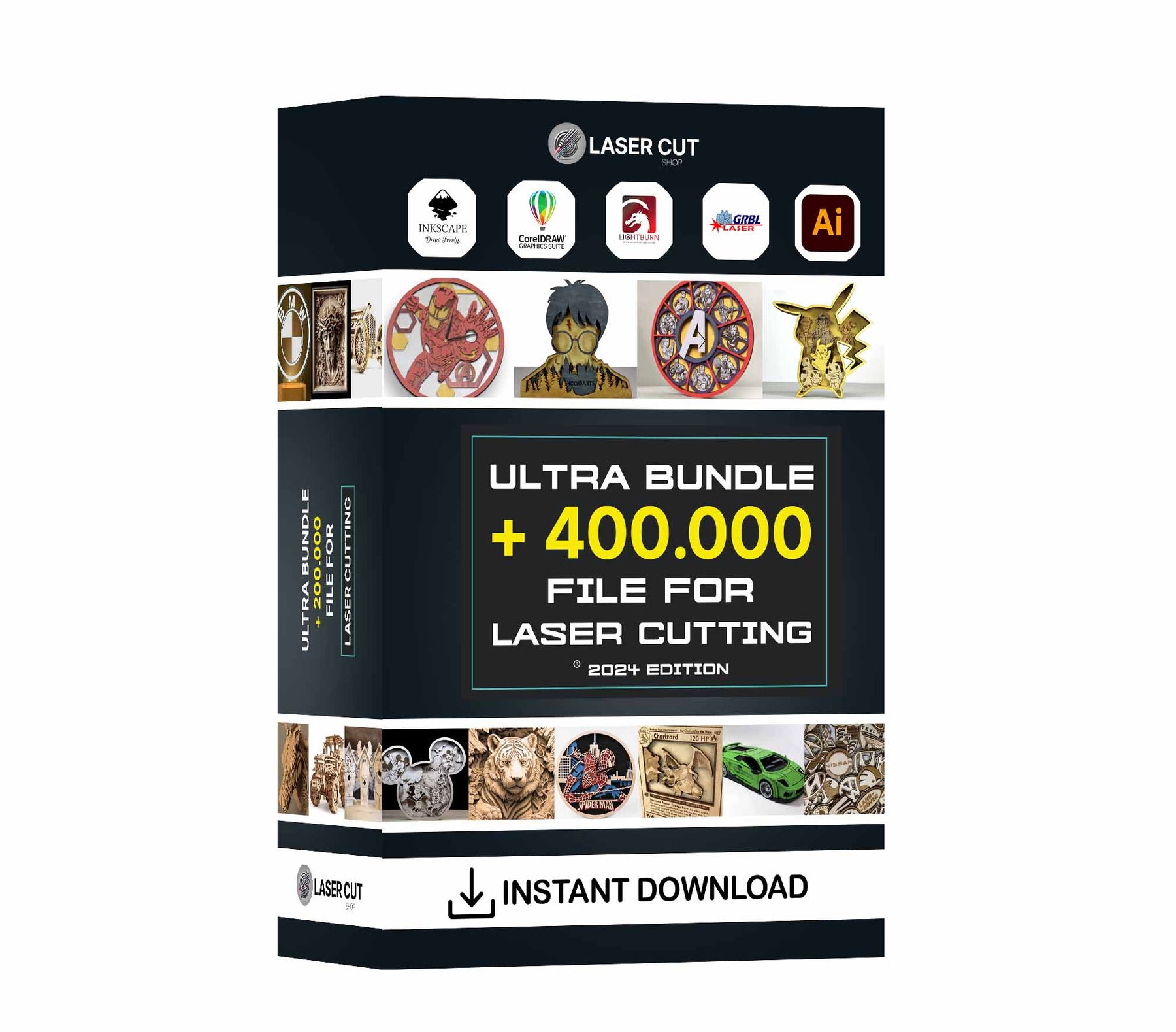 Ultra Bundle: + 400.000 Premium File For Laser Cutting